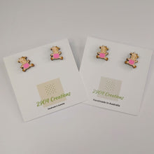 Load image into Gallery viewer, PINK COW STUDS