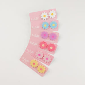 FLOWER POWER STUD LARGE // 6 COLOURS AVAILABLE