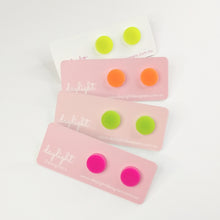 Load image into Gallery viewer, NEON MINI STUDS  // 4 COLOURS AVAILABLE