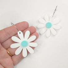 Load image into Gallery viewer, LARGE DAISY HOOPS // 3 COLOURS AVAILABLE