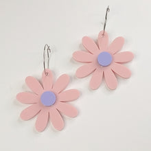 Load image into Gallery viewer, LARGE DAISY HOOPS // 3 COLOURS AVAILABLE