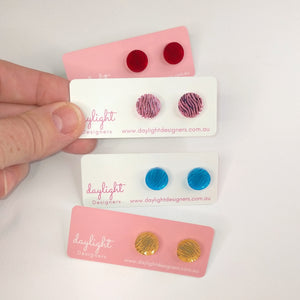 MIRROR FINISH ANIMAL PRINT STUDS MINI // 4 COLOURS AVAILABLE