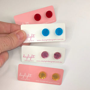 MIRROR FINISH ANIMAL PRINT STUDS MINI // 4 COLOURS AVAILABLE