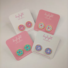 Load image into Gallery viewer, DONUT STUDS - 5 COLOURS AVAILABLE