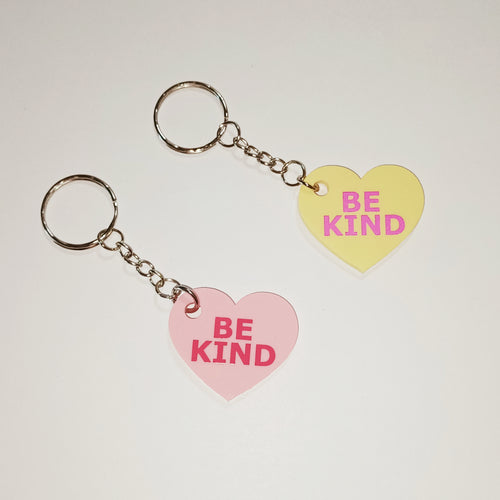 BE KIND KEYRING - 2 COLOURS AVAILABLE